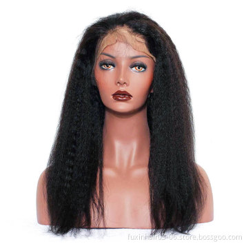 Human Hair 360 Lace Frontal Closure Remy Hair Hair WEAVING Machine Sew in 4a Kinky Straight Double Weft ALL Colors >=45% 8''-20'